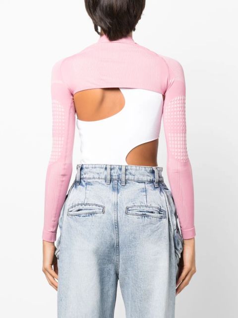 MISBHV logo-print long-sleeve performance t-shirt - Pink