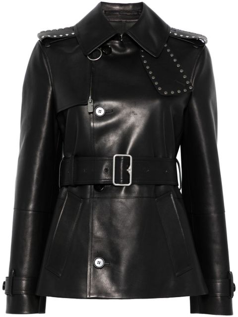 Burberry leather jacket - Black - zdjęcie produktu nr 1
