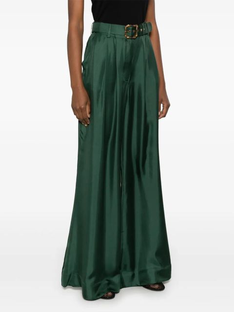 ZIMMERMANN Pavilion wide-leg trousers - Green