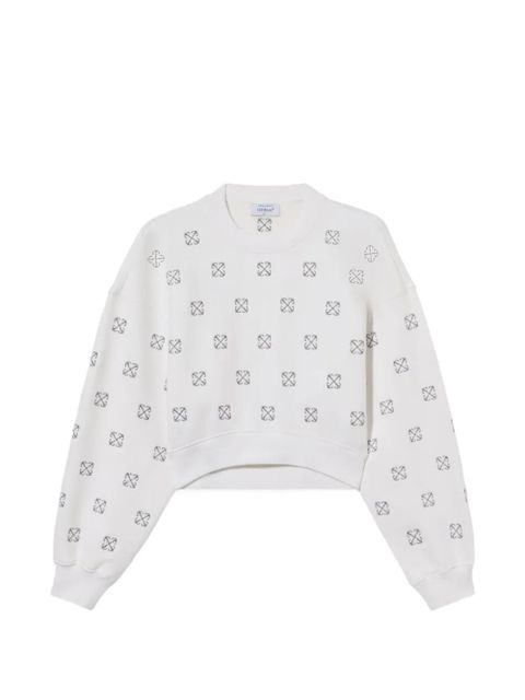 Off-White lurex Little Arrows sweatshirt - zdjęcie produktu nr 1