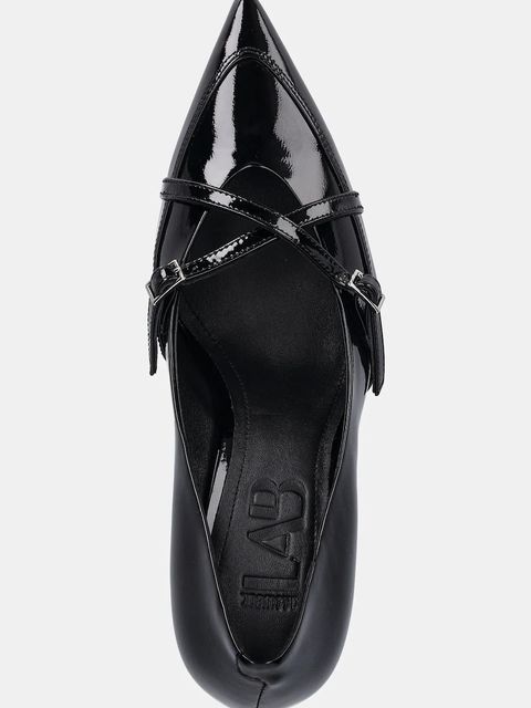 Answear.LAB szpilki skórzane kolor czarny