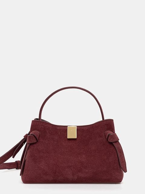 Yuzefi torebka zamszowa GYOZA MINI kolor bordowy UZCO-HB-MGZ-S024 - zdjęcie produktu nr 1