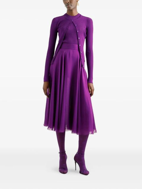 Dolce & Gabbana logo-plaque cardigan - Purple - zdjęcie produktu nr 2