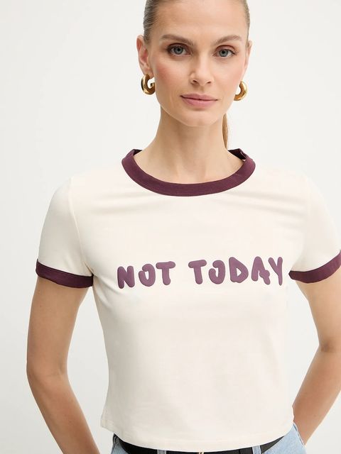 MAX&Co. t-shirt damski kolor beżowy 2528946012200