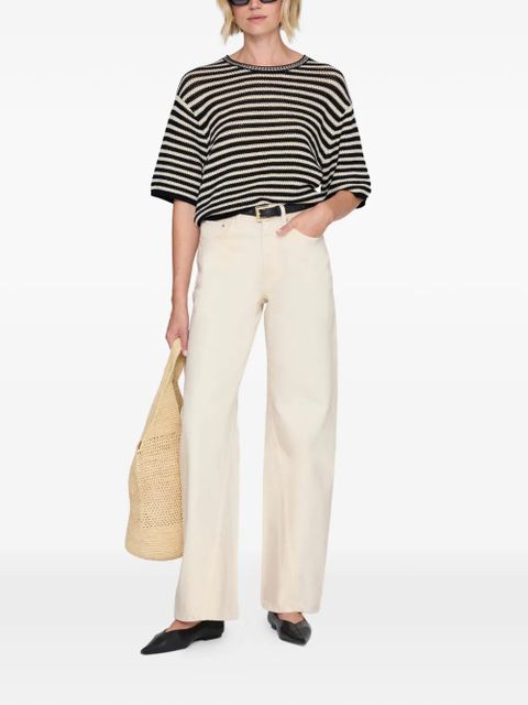 ANINE BING Theo striped sweater - Black - zdjęcie produktu nr 2