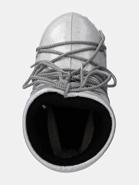 Moon Boot śniegowce MB ICON LOW GLITTER kolor srebrny 80D1409440 H001