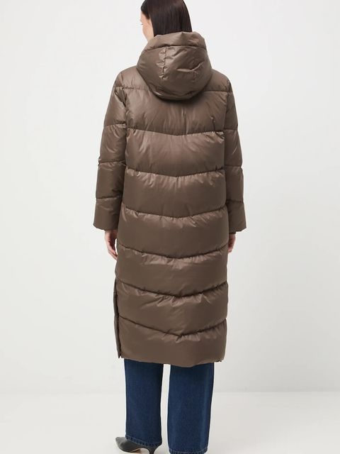 Medicine płaszcz puchowy kolor brązowy