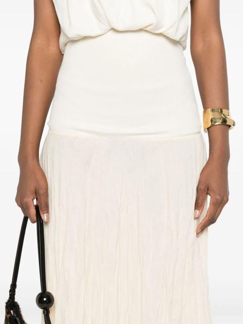 Johanna Ortiz Light Sound crinkled midi skirt - Neutrals - zdjęcie produktu nr 2