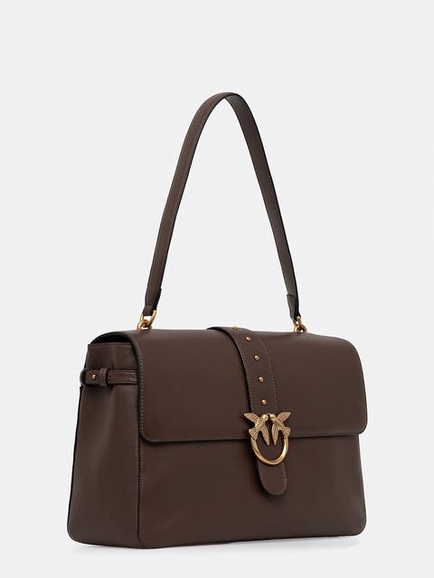 Pinko torebka skórzana kolor brązowy 105067 A0QO - zdjęcie produktu nr 2