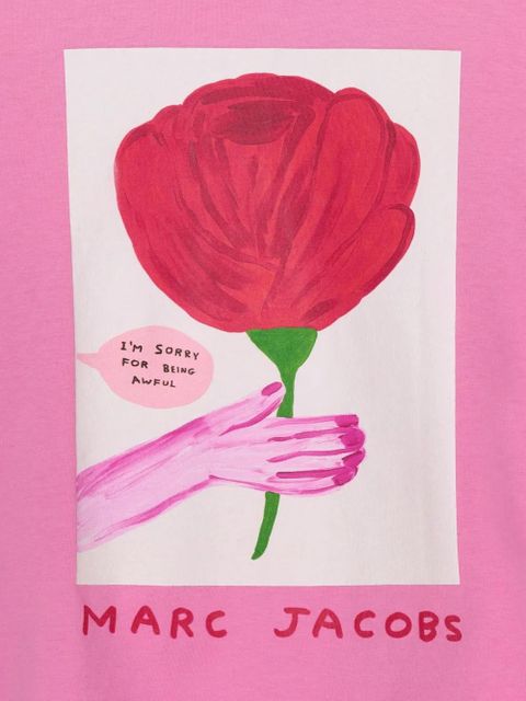 Marc Jacobs Oh Rose print cotton T-shirt - Pink