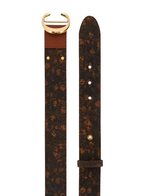Chloé lizard-effect belt - Brown - zdjęcie produktu nr 1