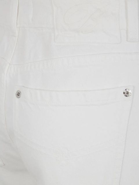 Blumarine belt-loop buttoned jeans - White