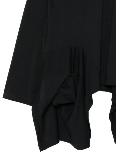 Comme Des Garçons asymmetric ruffled T-shirt - Black