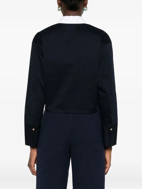 Maje button-fastening collared shirt - Blue