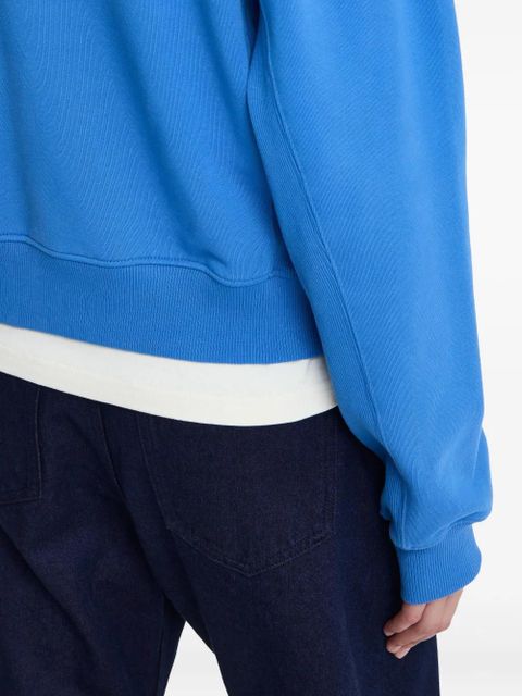 JW Anderson logo-embroidered hoodie - Blue