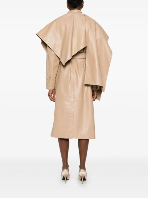 ducie Nina leather coat - Neutrals