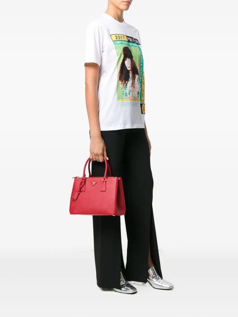 Prada mini Galleria tote bag - Red - zdjęcie produktu nr 2