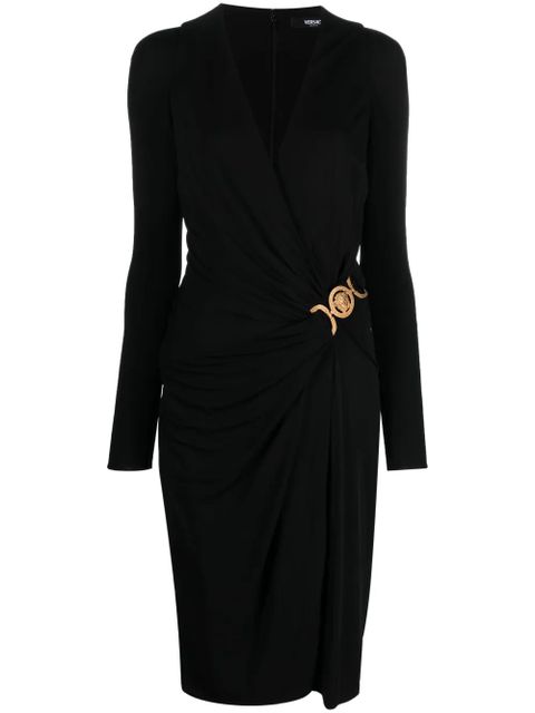 Versace Medusa '95 midi wrap dress - Black - zdjęcie produktu nr 1