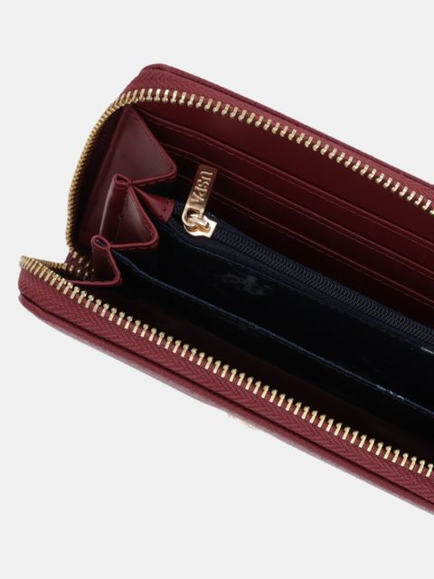 U.S. Polo Assn. portfel Jones damski kolor bordowy WEUJE8659WVP - zdjęcie produktu nr 2
