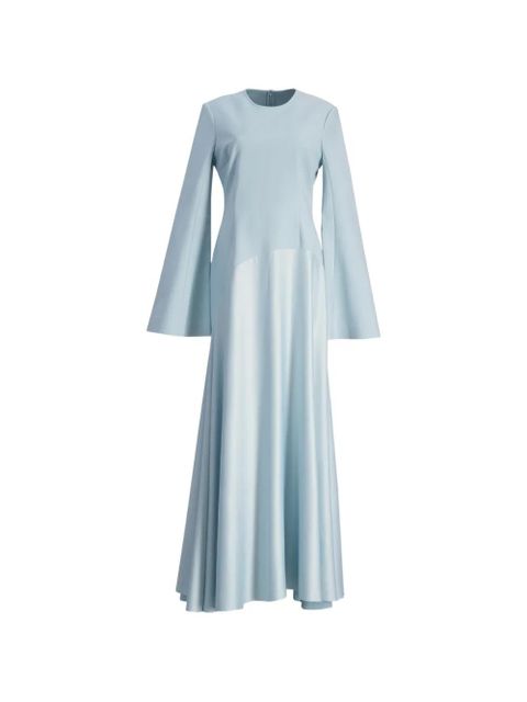 Solace London The Storm flared-sleeve maxi dress - Blue - zdjęcie produktu nr 1