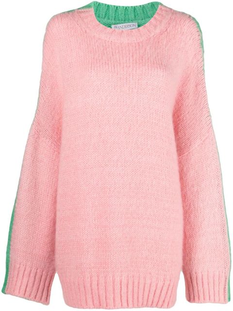 JW Anderson colour-block crew-neck jumper - Pink - zdjęcie produktu nr 1