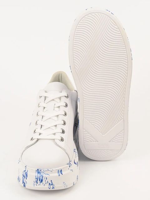 Karl Lagerfeld sneakersy skórzane ANAKAPRI damskie kolor biały KL63511F