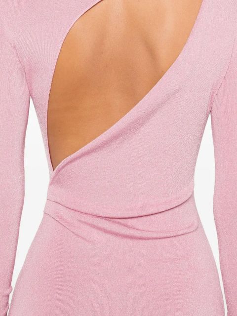 Self-Portrait high-neck fitted dress - Pink