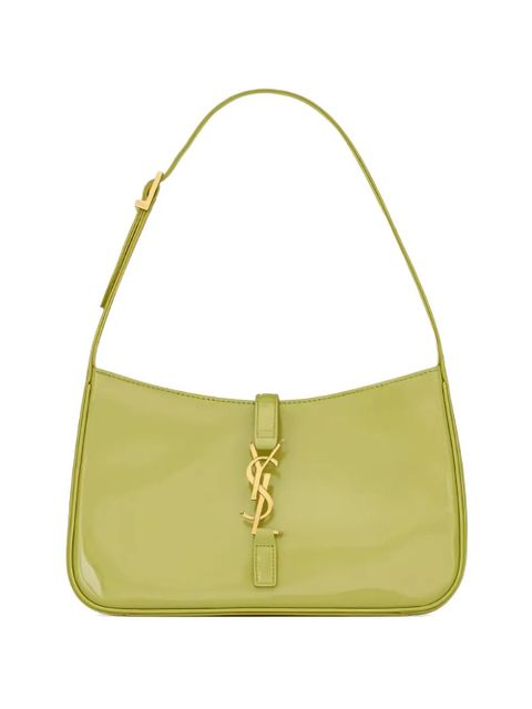Saint Laurent LE 5 À 7 logo-plaque tote bag - Green - zdjęcie produktu nr 1