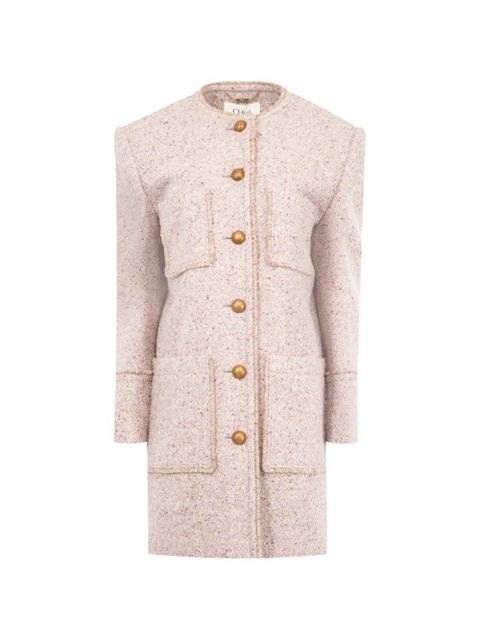 Chloé button patch pocket coat - Pink - zdjęcie produktu nr 1