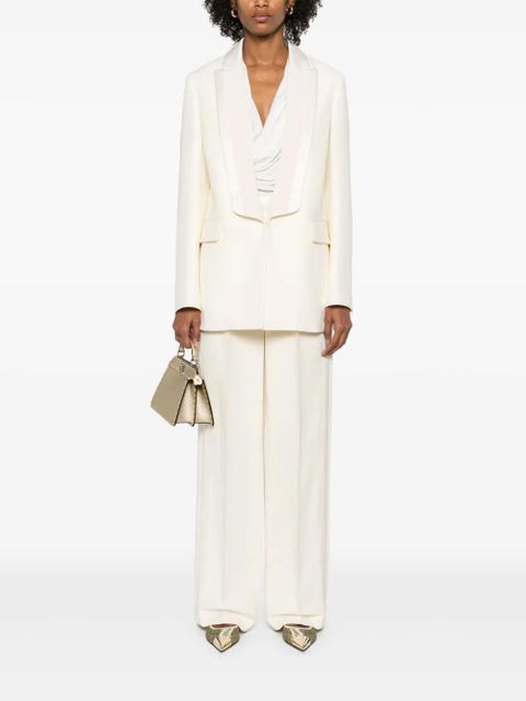 FENDI panelled wide-leg trousers - White - zdjęcie produktu nr 2
