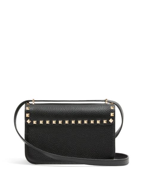 Valentino Garavani Rockstud small shoulder bag in grainy calfskin - Black - zdjęcie produktu nr 2