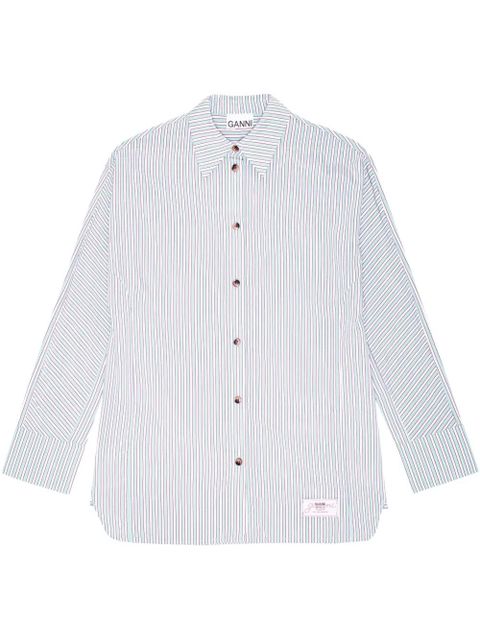 GANNI striped shirt - White - zdjęcie produktu nr 1