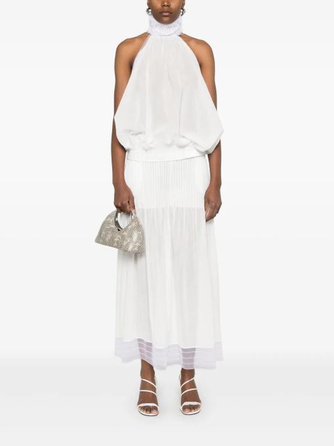 Christopher Esber pintuck-detail trousers - White - zdjęcie produktu nr 2