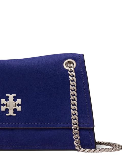 Tory Burch mini kira Turnlock suede shoulder bag - Blue