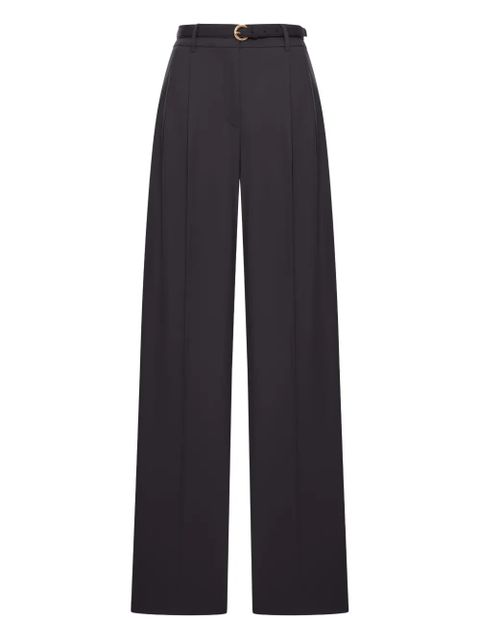 Max Mara belted wool trousers - Black - zdjęcie produktu nr 1