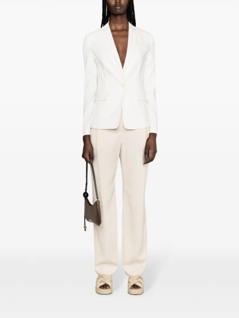 PINKO Ghera linen-blend blazer - White