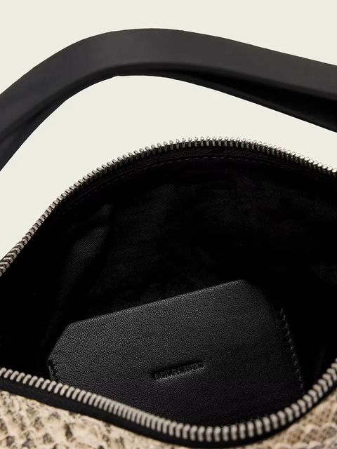 AllSaints torebka skórzana kolor żółty W547XD