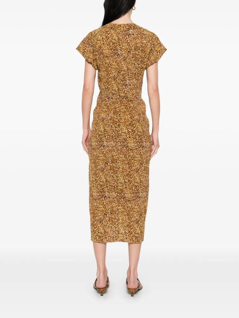 ISABEL MARANT Terena midi dress - Yellow