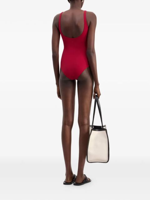 LouLou de Saison zip-fastening swimsuit - Red