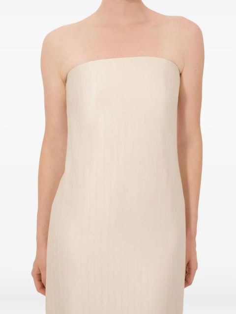 LouLou de Saison Giulia striped bustier midi dress - Neutrals - zdjęcie produktu nr 2