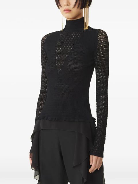 Lanvin turtleneck long-sleeved sweater - Black