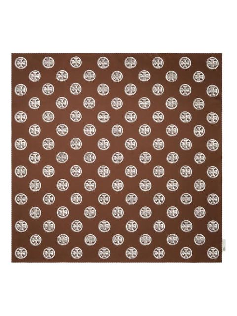 Tory Burch patterned silk pareo - Brown - zdjęcie produktu nr 2