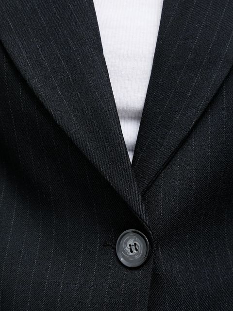 Answear.LAB marynarka kolor granatowy jednorzędowa