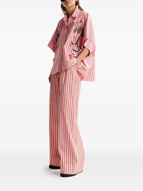Essentiel Antwerp striped drawstring-waist trousers - Pink - zdjęcie produktu nr 2