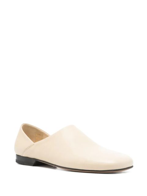 LEMAIRE leather slippers - Neutrals - zdjęcie produktu nr 2