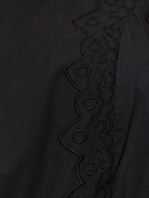 Ulla Johnson Anela lace-trimmed midi dress - Black