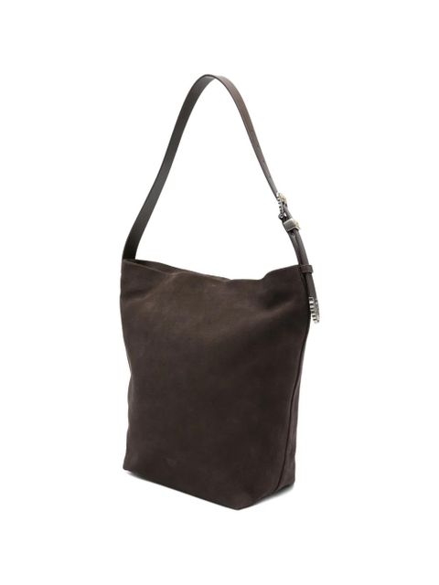 PINKO big suede shoulder bag - Brown