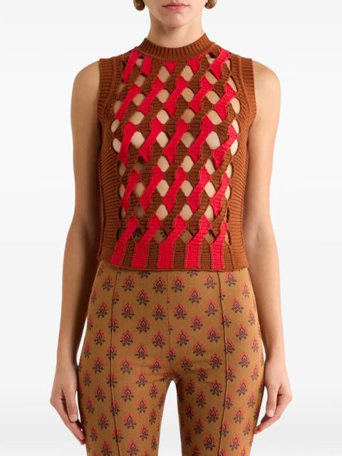 ETRO round-neck vest - Brown - zdjęcie produktu nr 2
