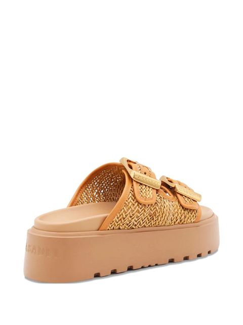Casadei Birky Ale woven platform sandals - Brown - zdjęcie produktu nr 2
