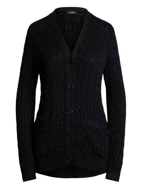 Lauren Ralph Lauren cable-knit cardigan - Black - zdjęcie produktu nr 1